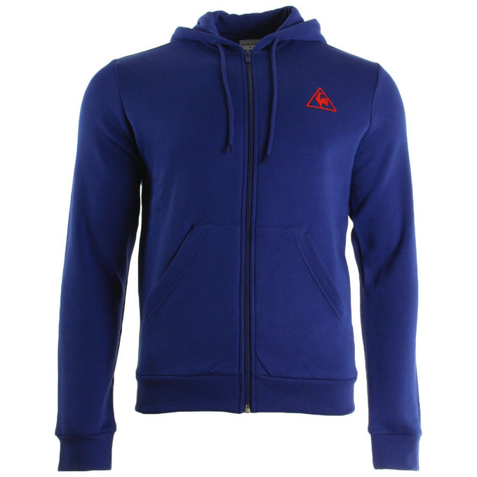 Le Coq Sportif Ailier Fz Hood Brushed M Ultra Blue Violet Sweats Homme